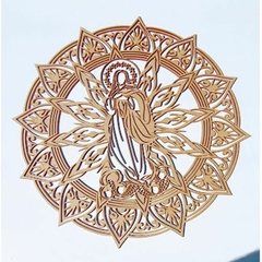 Mandala Santos Religioso Diversos 80cm - Atelier da Madeira