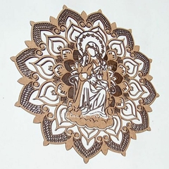 Mandala Santos Religioso Diversos 60cm - Atelier da Madeira