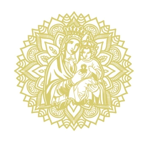 Mandala Nrsa do Sagrado Coração de Jesus 40cm - comprar online