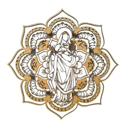 Mandala Santos Religioso Diversos 60cm na internet