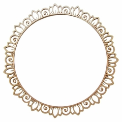 Moldura Redonda 65cm Aro Provençal Diversos MDF 3mm