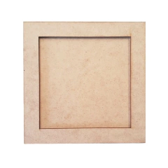 Moldura Quadrada Lisa 60x60cm Com Fundo - comprar online