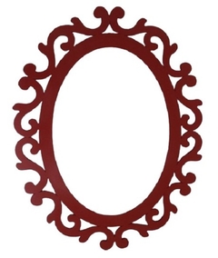 Moldura Oval Arabesco 80x100cm Com Fundo - Pintado na internet