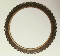 Moldura Redonda 65cm Aro Provençal Diversos MDF 3mm na internet