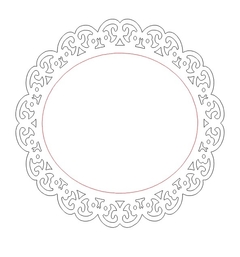 Moldura Redonda Mini 10cm MDF 3mm Diversas