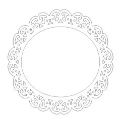 Moldura Redonda Mini 10cm MDF 3mm Diversas