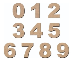 Aplique Letras 5cm MDF 3mm - Atelier da Madeira