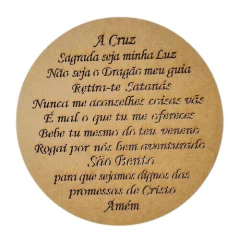 Recorte Redondo Liso 30cm Oração Diversas - comprar online