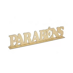 Palavra Parabéns 55cm Com Base