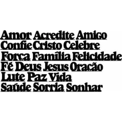Palavra Diversas 40cm com Base