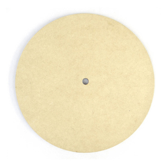 Placa Redonda Lisa 3,5cm Mini MDF 3mm com Furo Kit 10 Peças