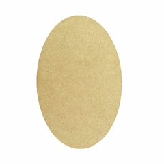 Placa Oval Lisa 10x18cm MDF 9mm