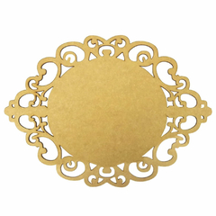 Placa Oval Provençal Princesa 13x15cm Kit 10 Unidades