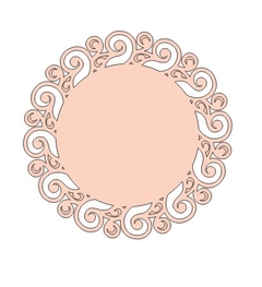 Placa Redonda Provençal 20cm MDF 3mm Diversas