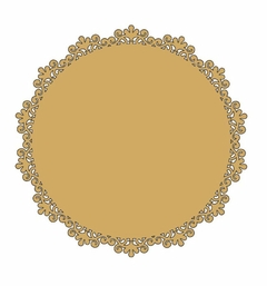 Placa Redonda Provençal 20cm MDF 3mm Diversas na internet