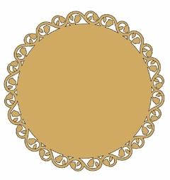 Placa Redonda Provençal 20cm MDF 3mm Diversas - Atelier da Madeira