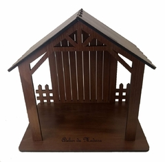 Presépio Casinha 15cm Base 10x16cm Pintado - comprar online