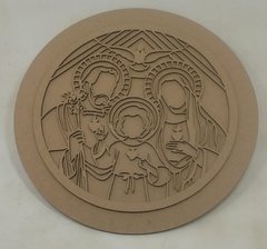 Mandala Sagrada Família Liso 50cm Fundo 60cm