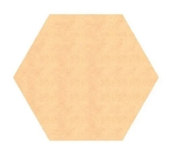 Recorte Hexagono 15cm MDF 3mm