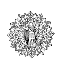 Mandala Santos Diversos Religioso 20cm