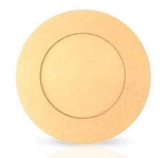 Sousplat Redondo Liso 38cm MDF 3mm com Rebaixo