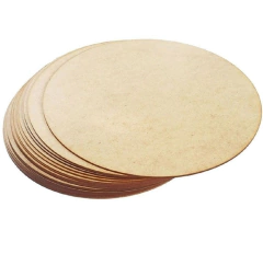 Placa Redonda Lisa 20cm MDF 3mm