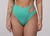 Turquoise Braided Hot Pants Bikini Bottom