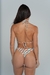 Top de Bikini Triangular con Estampado de Olas - Aleccra