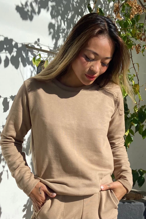 Casaco Moletom Caramelo