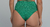 Calcinha Biquíni Hot Pants Verde Bandeira Canelada - comprar online