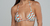 Top de Bikini Triangular con Estampado de Olas