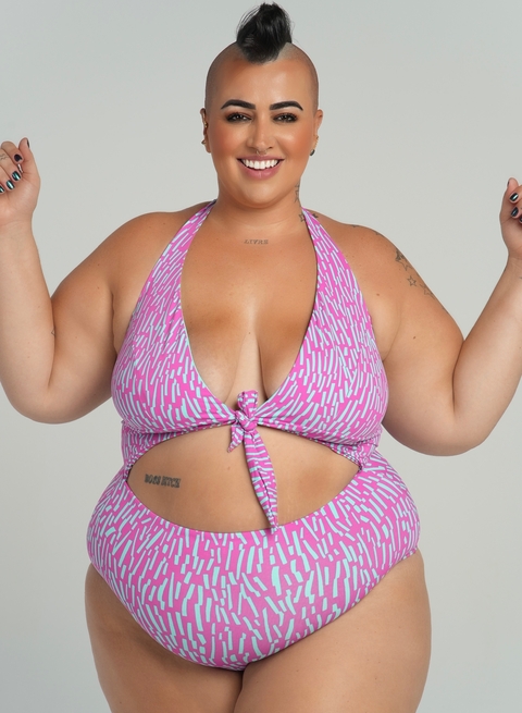 Maiô de Amarrar WONDER Estampa Zebra Fucsia - comprar online