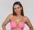 Top de Bikini Triángulo Rosa Neón - comprar online