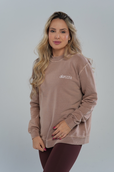 Sudadera Aleccra Avellana Lavada