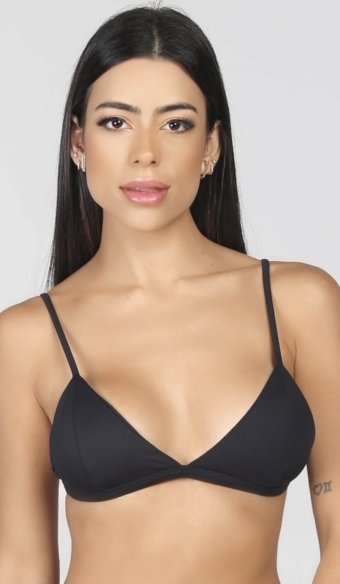 Top Biquíni Triângulo Preto