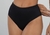 Calcinha Biquíni Hot Pants Preta Canelada