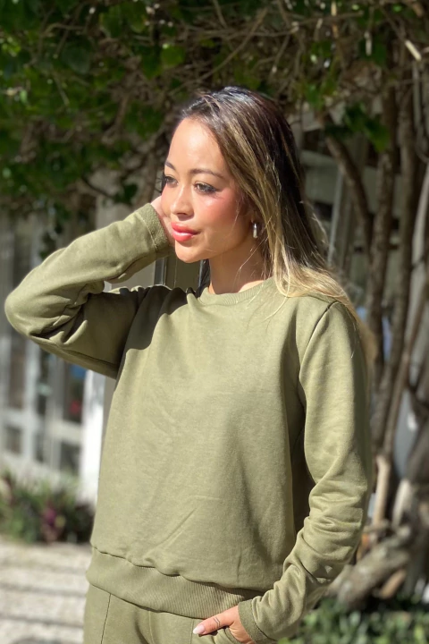 Casaco Moletom Verde