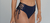 Hot Bikini Bottom with Alvorada Navy Blue Cutouts