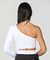 Cropped Um Ombro Só Branco - comprar online