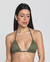 Olive Green Crunch Bikini Top