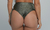 Hot Bikini Bottom with Alvorada Olive Green Cutouts on internet