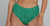 Calcinha Biquíni Hot Pants Verde Bandeira Canelada