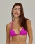 Top de Bikini Cortininha Texturizado En Fúcsia