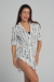 Polka Dot Print Beach Cover-Up Shirt Dress - Aleccra