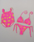 Children's Swimsuit Alcinha Pink and Yellow Print on internet