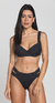 Ribbed Black Larissa Bikini Top - online store