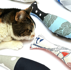 Imagen de Pececitos Juguetes - Almohadoncitos para gatos
