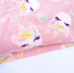 Manta Peluche + Almohadita Unicornios en internet
