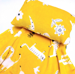 Manta Peluche + Almohadita Animals