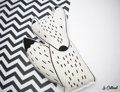 Almohadón Zorrito B&N - comprar online